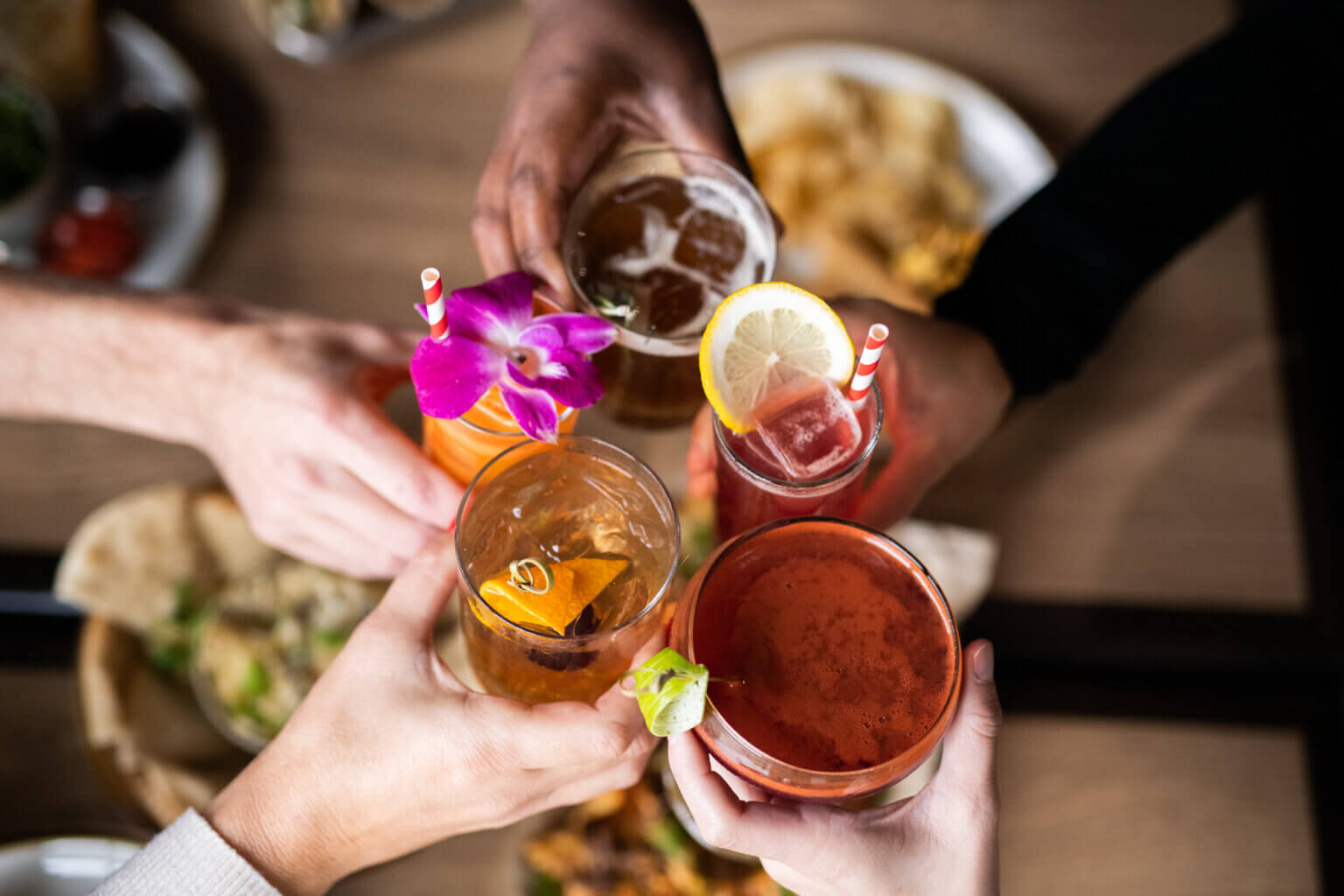 cocktails cheers-ing
